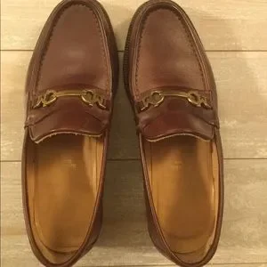EUC Vintage Bruno magli monogram penny loafers Men’s 8 Bruno Magli Loafer Leather Upper Casual Shoes for Men for  main image 4